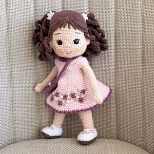 Amigurumi Zsófi baba - játék & sport - baba & babaház - öltöztethető baba - Meska.hu