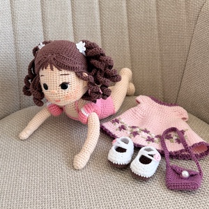 Amigurumi Zsófi baba - játék & sport - baba & babaház - öltöztethető baba - Meska.hu