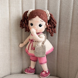 Amigurumi Melani baba - játék & sport - baba & babaház - öltöztethető baba - Meska.hu