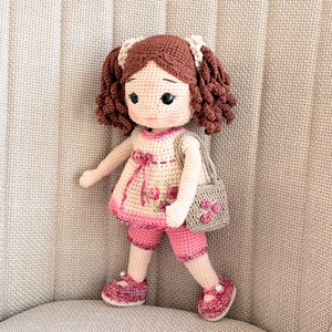 Amigurumi Melani baba - játék & sport - baba & babaház - öltöztethető baba - Meska.hu