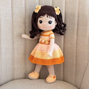 Amigurumi Natasa baba - játék & sport - baba & babaház - öltöztethető baba - Meska.hu
