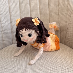 Amigurumi Natasa baba - játék & sport - baba & babaház - öltöztethető baba - Meska.hu