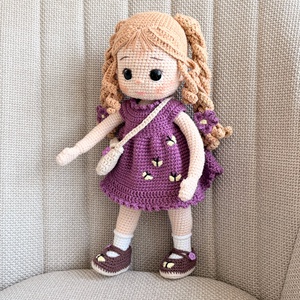 Amigurumi Lilla baba - játék & sport - baba & babaház - öltöztethető baba - Meska.hu
