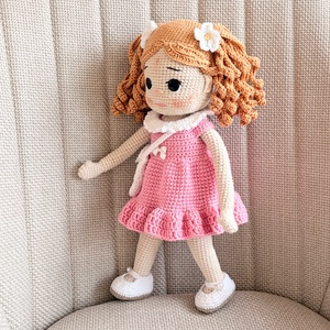 Amigurumi Amira baba - játék & sport - baba & babaház - öltöztethető baba - Meska.hu