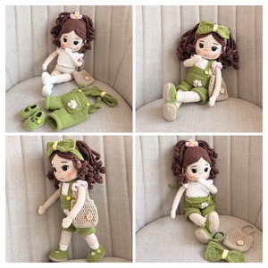 Amigurumi Elvira baba - játék & sport - baba & babaház - öltöztethető baba - Meska.hu