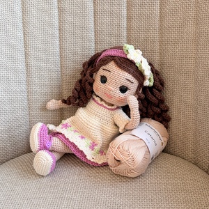 Amigurumi Lauren baba - játék & sport - baba & babaház - öltöztethető baba - Meska.hu