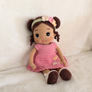 Amigurumi Marleen baba, Játék & Sport, Baba & babaház, Öltöztethető baba, Horgolás, MESKA