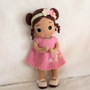 Amigurumi Marleen baba - játék & sport - baba & babaház - öltöztethető baba - Meska.hu