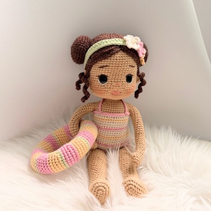 Amigurumi Marleen baba - játék & sport - baba & babaház - öltöztethető baba - Meska.hu