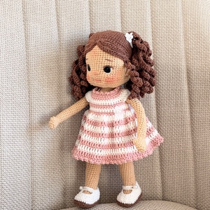 Amigurumi Mira baba - játék & sport - baba & babaház - öltöztethető baba - Meska.hu