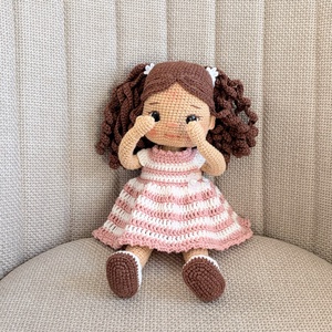 Amigurumi Mira baba - játék & sport - baba & babaház - öltöztethető baba - Meska.hu