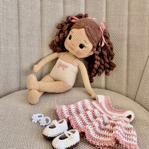 Amigurumi Mira baba - játék & sport - baba & babaház - öltöztethető baba - Meska.hu
