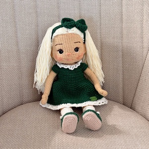 Amigurumi Bella baba - játék & sport - baba & babaház - öltöztethető baba - Meska.hu