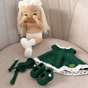 Amigurumi Bella baba - játék & sport - baba & babaház - öltöztethető baba - Meska.hu