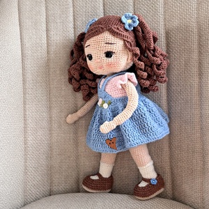 Amigurumi Anita baba - játék & sport - baba & babaház - öltöztethető baba - Meska.hu