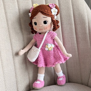 Amigurumi Linda baba - játék & sport - baba & babaház - öltöztethető baba - Meska.hu