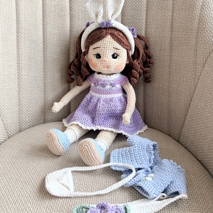 Amigurumi Lara baba - játék & sport - baba & babaház - öltöztethető baba - Meska.hu