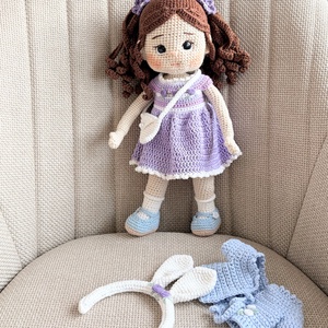 Amigurumi Lara baba - játék & sport - baba & babaház - öltöztethető baba - Meska.hu