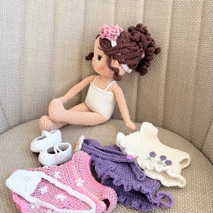 Amigurumi Leona baba - játék & sport - baba & babaház - öltöztethető baba - Meska.hu
