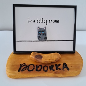 Vicces cicás kép - otthon & életmód - dekoráció - kép & falikép - képkeret - Meska.hu