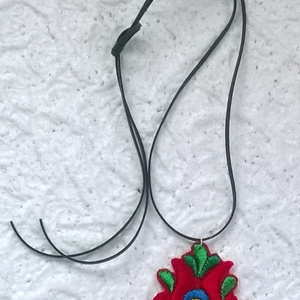 Matyó tulipán - ékszer - nyaklánc - medálos nyaklánc - Meska.hu