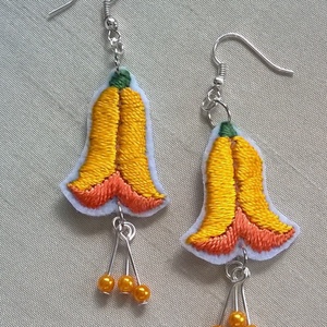 Harangvirág - ékszer - fülbevaló - lógó fülbevaló - Meska.hu