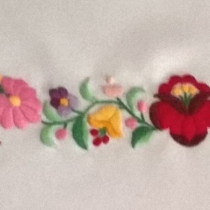 Kalocsai mintás öv - esküvő - kiegészítők - öv & pánt - Meska.hu