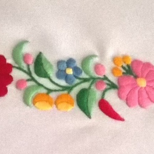 Kalocsai mintás öv - esküvő - kiegészítők - öv & pánt - Meska.hu