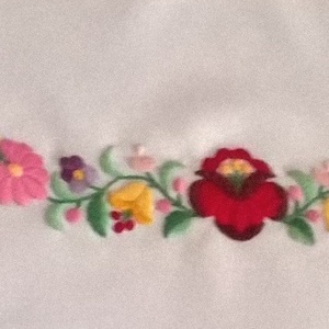 Kalocsai mintás öv - esküvő - kiegészítők - öv & pánt - Meska.hu