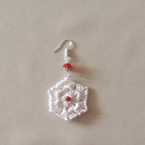 Horgolt fülbevaló, Ékszer, Fülbevaló, Lógó fülbevaló, Ékszerkészítés, Horgolás, MESKA