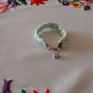 Horgolt karkötő, Ékszer, Karkötő, Karkötő medállal, Ékszerkészítés, Horgolás, MESKA