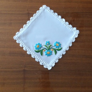 Türkiz virágok - Meska.hu