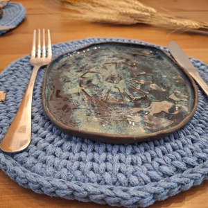Horgolt tányéralátét - otthon & életmód - konyhafelszerelés, tálalás - tálalás - tányér- és poháralátét - Meska.hu