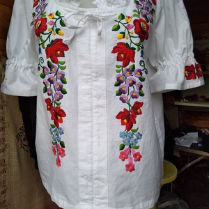 kézzel  hímzett  blúz - ruha & divat - női ruha - blúz - Meska.hu