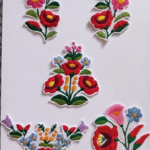 Kalocsai felvarrhato minta, DIY (Csináld magad), Egységcsomag, Hímzés, MESKA