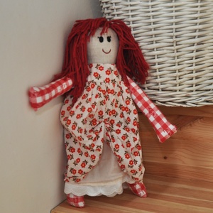 Dorottya - meggypiros hajjal + hajcsattal - játék & sport - baba & babaház - baba - Meska.hu