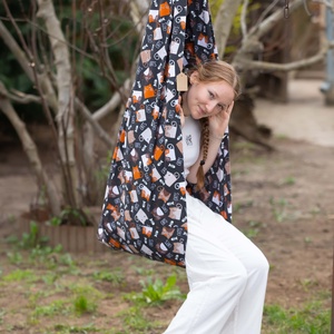 Hintakuckó cicákkal fekete-narancs-fehér, Játék & Sport, Hinta & Kerti játék, Varrás, MESKA