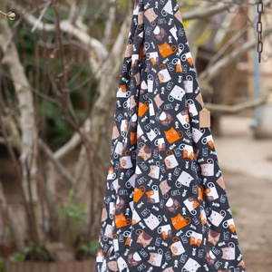 Hintakuckó cicákkal fekete-narancs-fehér - játék & sport - hinta & kerti játék - Meska.hu