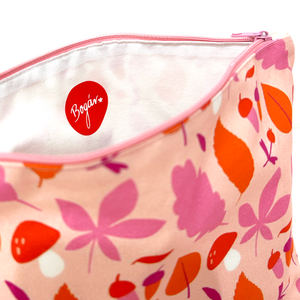Őszi levél mintás pipere táska szett - táska & tok - neszesszer - Meska.hu