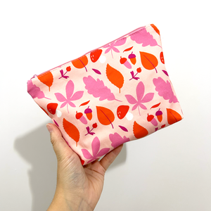 Őszi levél mintás pipere táska szett - táska & tok - neszesszer - Meska.hu