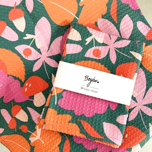 Őszi levél mintás konyhai kéztörlő, Otthon & Életmód, Konyhafelszerelés, tálalás, Konyhai textil, Konyharuha & Törlőkendő, Varrás, MESKA