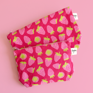 Strawberry Glow - epres pipere táska - táska & tok - neszesszer - Meska.hu