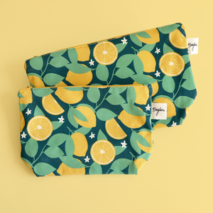 Lemon Garden - citromos pipere táska - táska & tok - neszesszer - Meska.hu