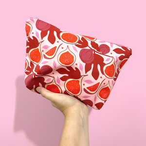 Fig Garden - fügés pipere táska, Táska & Tok, Neszesszer, Varrás, Fig Garden egyedi, saját tervezésű mintámmal készült neszeszer, így igazán különleges darab. Limitá..., MESKA