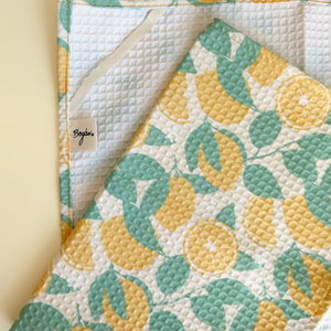 Lemon Garden - kávés kéztörlő - Meska.hu