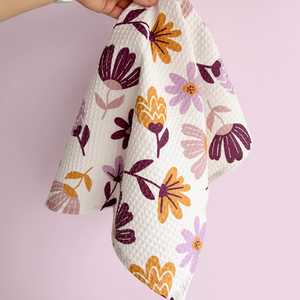 Fall Flowers - őszi virágok kéztörlő - otthon & életmód - konyhafelszerelés, tálalás - konyhai textil - konyharuha & törlőkendő - Meska.hu