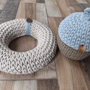 Horgolt koszorú alap - Meska.hu