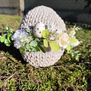 Horgolt tojás tároló - ünnepi díszek, dekorációk - húsvéti díszek és dekorációk - húsvéti asztaldíszek - Meska.hu