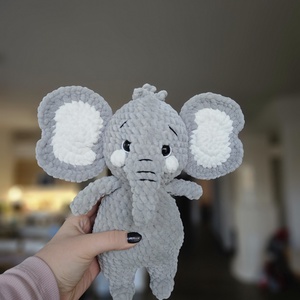 szürke elefánt , Játék & Sport, Plüssállat & Játékfigura, Elefánt, Horgolás, MESKA