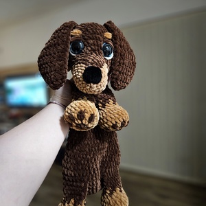 tacsi - szundi plüss, Baba - mama, Baba játékok, Szundikendő, alvóka, Horgolás, MESKA